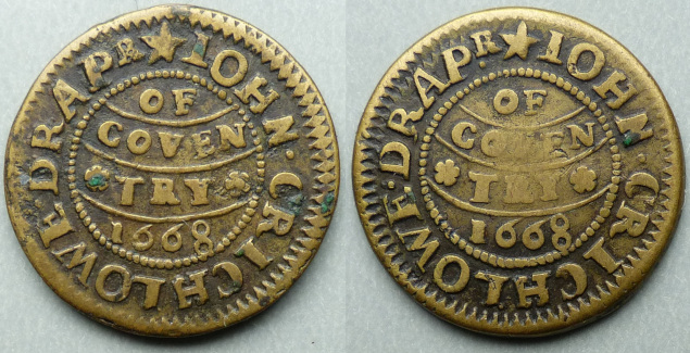 Coventry, John Crichlowe 1668 halfpenny